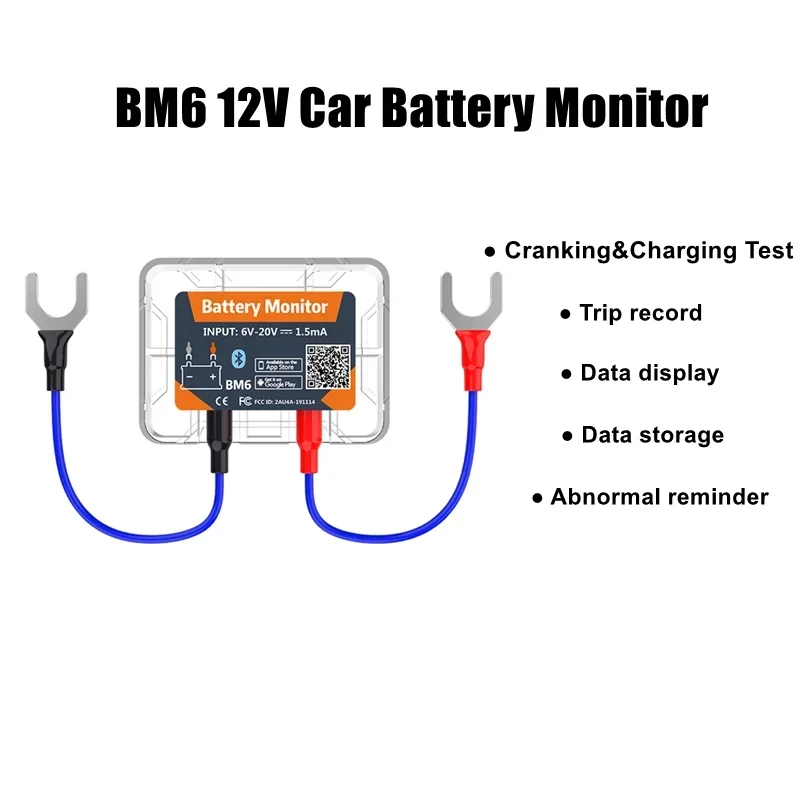 Drahtlose Bluetooth 4,0 12V Batterie Monitor BM6 Mit Auto – Bild 3