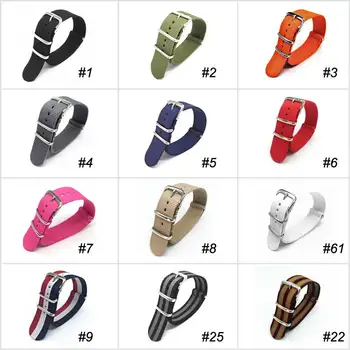 Sport Nylon Uhrenarmband für Damen und Herren Uhrenarmband 18mm 20mm 22mm Armee Sportarmband Stoff Nylon