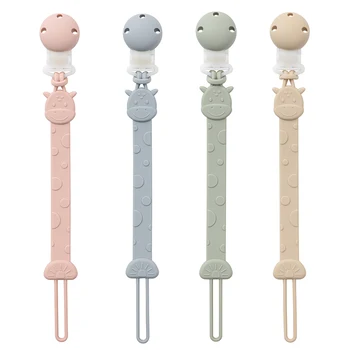 Silikon-Schnullerclips, BPA-freier, einteiliger Schnullerhalter für Babys, Jungen und Mädchen ab 3 Monaten