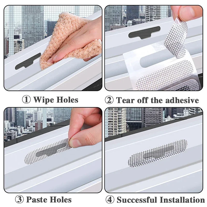 Fenster Bildschirm Patch Auspuff Gitter Fenster Tür – Bild 6