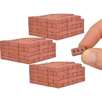 1:16 echtes Mini-Steine-Modell, Miniatur-Figur, Landschaftsbau-Zubehör, DIY gefälschte Ziegel-Spielzeug