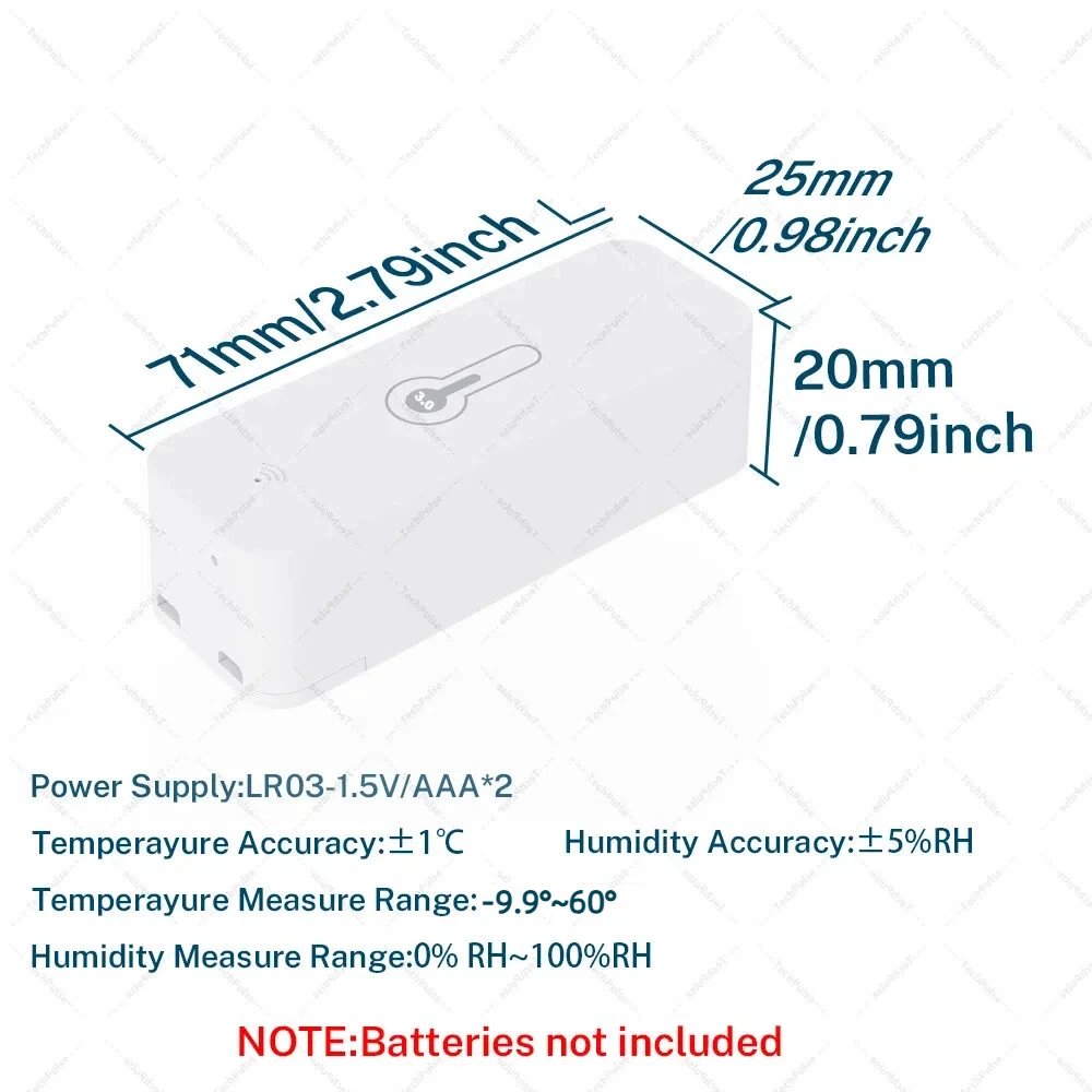 IP65 Zigbee-Sensor, Temperatur- und Luftfeuchtigkeitssensor – Bild 6