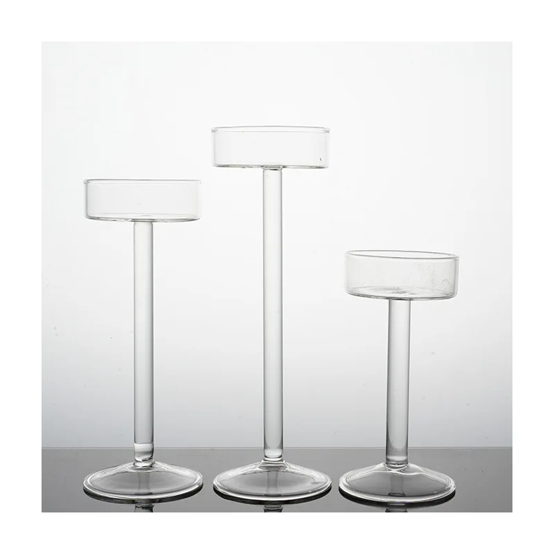 【Hochwertiger Kerzenhalter aus Kristallglas】Minimalistischer – Bild 2