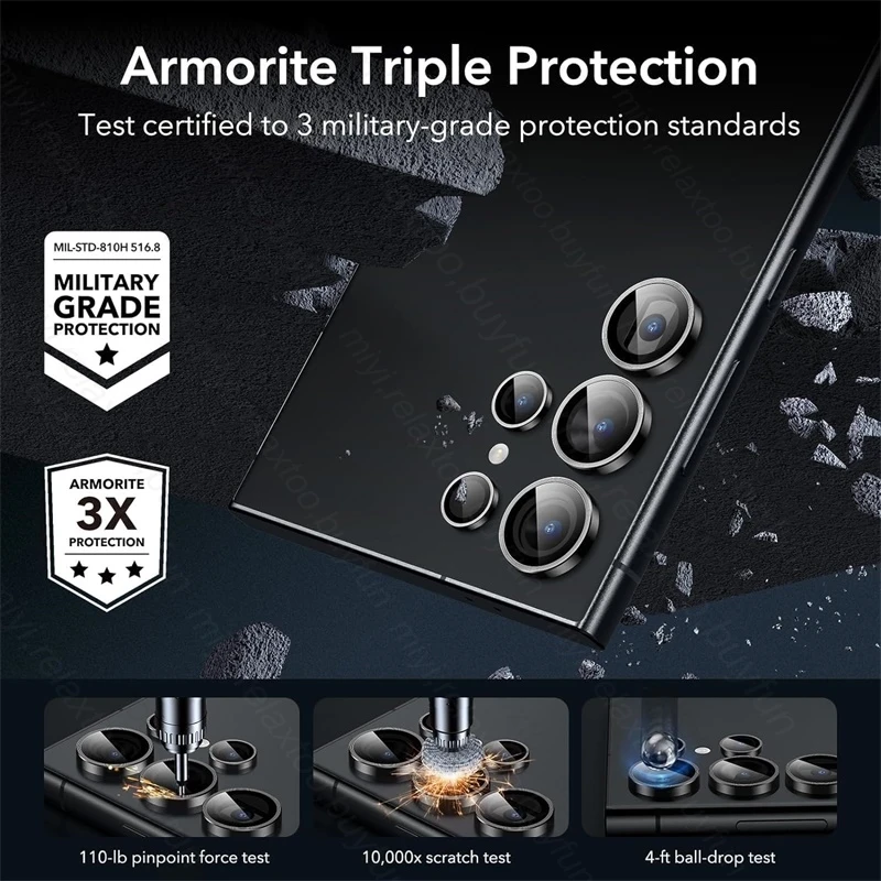 Für Samsung Galaxy S25 Ultra Hülle Individueller Metallring – Bild 5