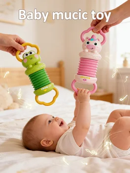 Baby-Akkordeon-Spielzeug Einhorn Musikinstrument Frühpädagogisches Sensorik-Spielzeug für Kleinkinder