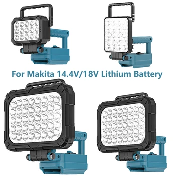 Tragbare Lichtlaterne mit USB für Makita 18 V Li-Ionen-Akku, LED-Taschenlampe mit Haken für Notbeleuchtung