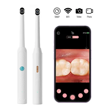 WiFi-Oralendoskop, kabelloses visuelles HD-Endoskop mit 8 LEDs, Handheld-Mundpflege für iPhone, Android
