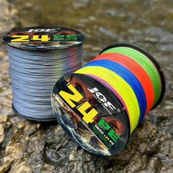 500m Mikro Neue Angelschnüre 24-fach geflochten PE Japan Stoff Glatt Multifilament Schnur Meeresangeln Karpfen