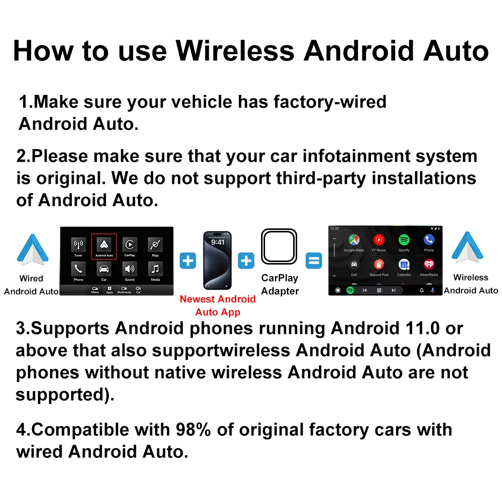 Kabelloser CarPlay- und Android-Auto-Adapter 2-in-1 – Bild 6