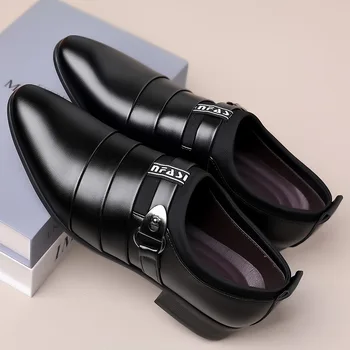 Männer Kleid Schuhe Slip on formellen Anzug Hochzeits schuhe für männliche Hochzeit Büro Arbeits schuhe Slip