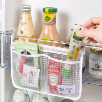Kühlschrank-Hänge-Netztasche - Kühlschranktür-Organizer für Küchen-Aufbewahrungstasche