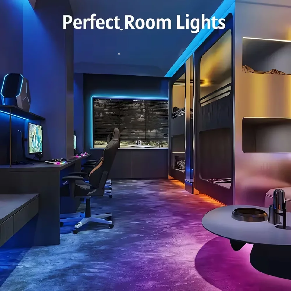 2835 LED-Streifen RGB-Lichterkette Selbstklebend Zuschneidbar – Bild 5