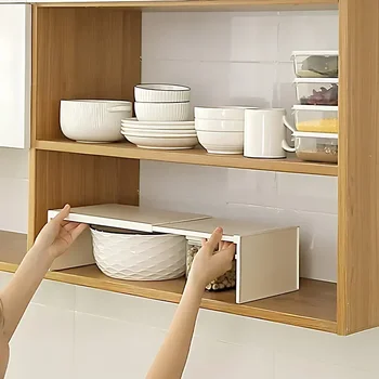 Küche Schrank Organizer Versenkbare Schrank Regal Gewürz Flasche Gewürz Rack Dish Regal Küche Zubehör Lagerung