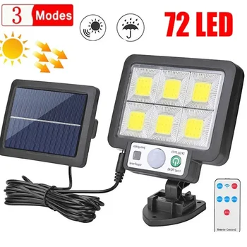 LED Solar Split Wand leuchte Bewegungs sensor Sonnenlicht Licht 3 Modus im Freien wasserdicht Notfall Straße