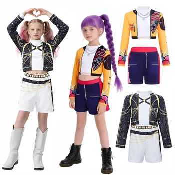 Mädchen Kleidung Sets Kinder Cartoon Cosplay Anzüge Kinder K-Pop Bühne Leistung 2 Stücke Mädchen Film
