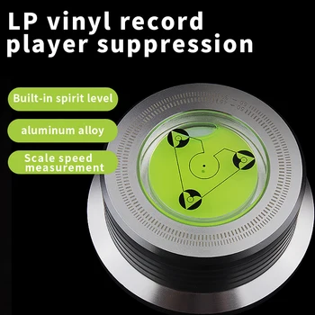 Universal 50Hz LP Vinyl Plattenspieler Disc Plattenspieler Stabilisator mit Level Aluminium legierung Gewichts