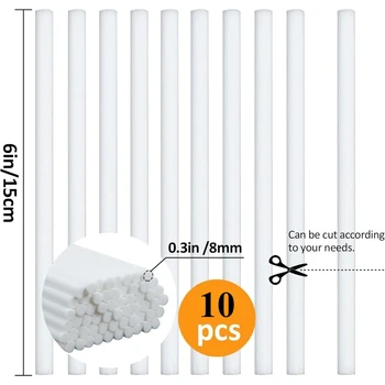 Luftbefeuchter Stick Filter Nachfüllung 8X150MM Filter Nachfüllstäbe Dochte Ersatz für Tragbare (10 Stück)