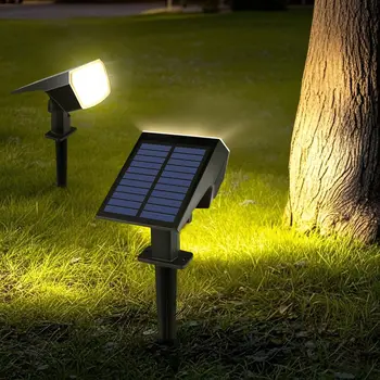 Eingebaute Batterie mit großer Kapazität, 1200 mAh, LED-Solar-Flutlicht, wasserdichte Strahlerlampe, lange
