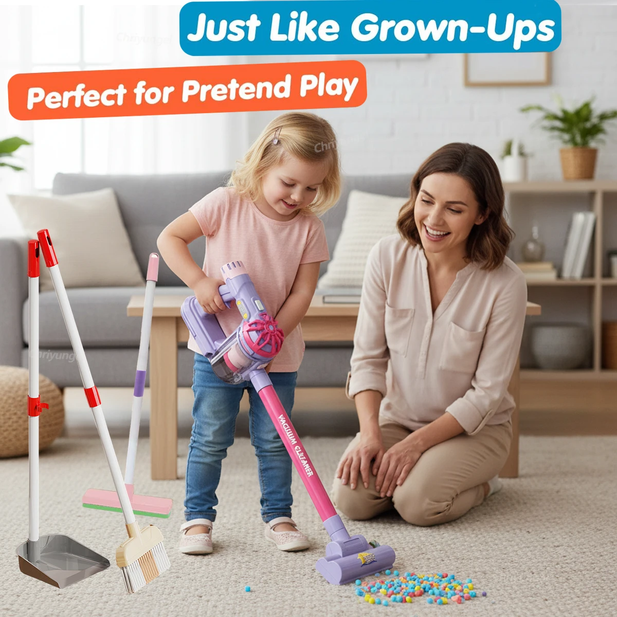 Kinder Simulation Elektrische Staubsauger Reinigung Set für – Bild 2