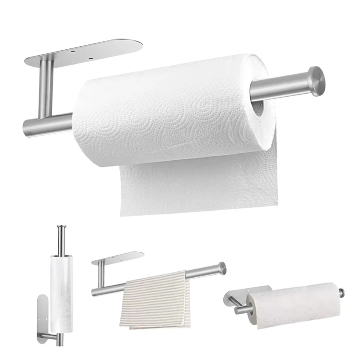 Selbstklebender Toilettenpapierhalter aus Edelstahl – Bild 5