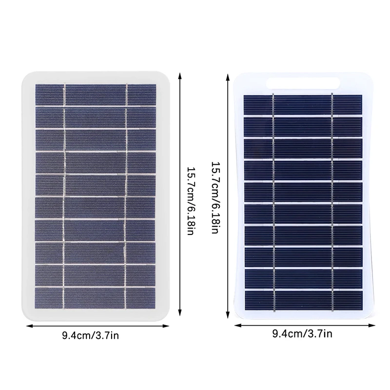 2W 5W Solarpanel mit USB wasserdicht Outdoor Wandern und – Bild 5