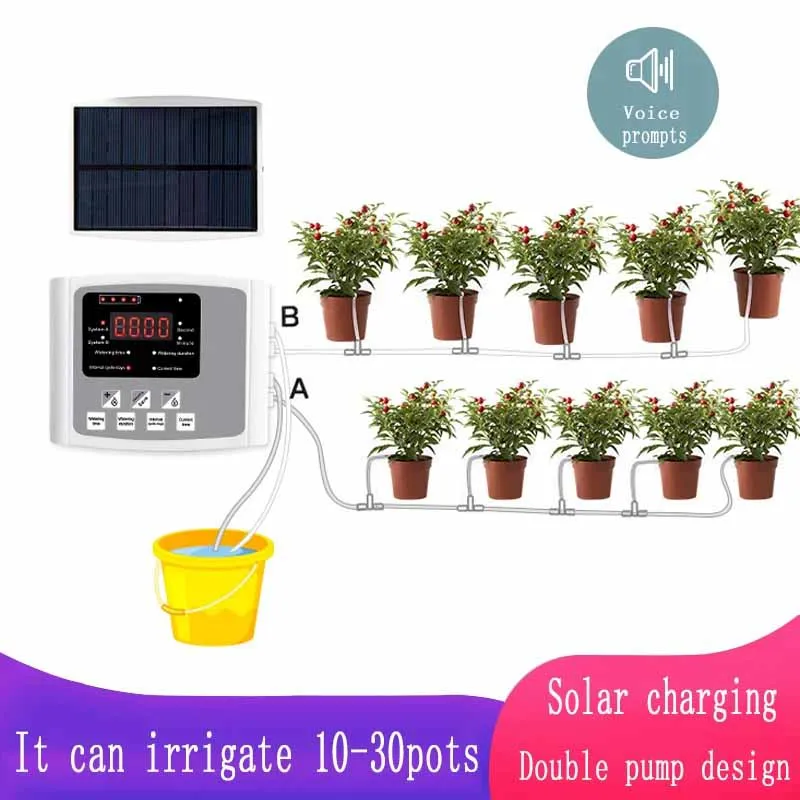 Garten-Tropfbewässerungsgerät, Doppelpumpen-Controller