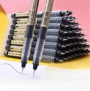 0,5 mm schnell trocknende flüssige Tintenstifte mit feiner Spitze, glattes Schreiben, bequemer Griff, nicht