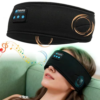Kabellose Bluetooth-Musik-Augenmaske Sport-Stirnband Geräuschunterdrückende Kopfhörer für Gespräch, Laufen