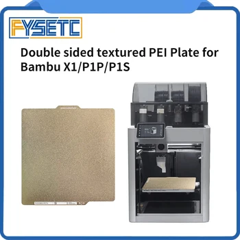 Bambu Lab X1 P1P P1S Bauplatte PEI 257*257mm Betttextur Doppelseitiger Federstahl für Lab P1 3D-Drucker