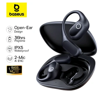 Baseus Eli 2i Fit Open-Ear-Kopfhörer, echte kabellose Bluetooth 6.0-Ohrbügel-Kopfhörer, IPX5 wasserdichte