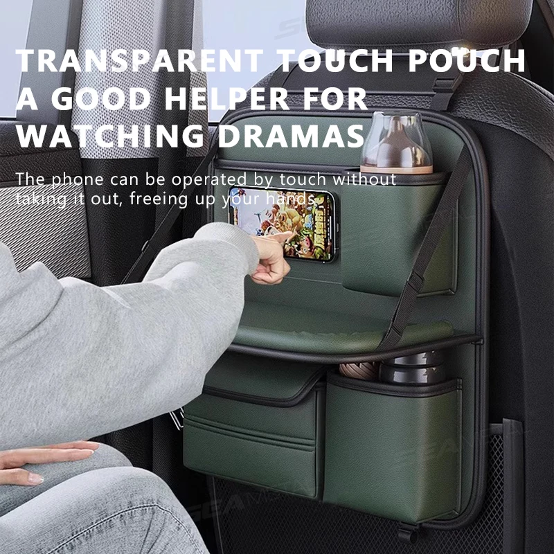 SEAMETAL Auto Rücksitz Tisch Lagerung Tasche Klapptisch – Bild 4