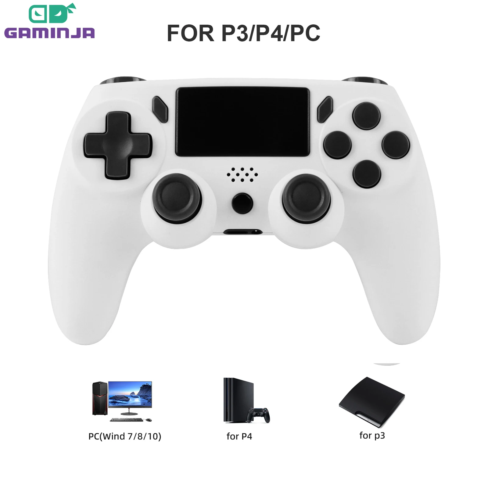 GAMINJA Wireless Gamepad Mit 6-achsen Gyroskop PC Joystick