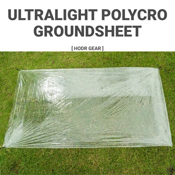 【HODRGEAR】Ultraleichte, wasserdichte Zeltunterlage aus Polycro, kompakte, tragbare Campingausrüstung