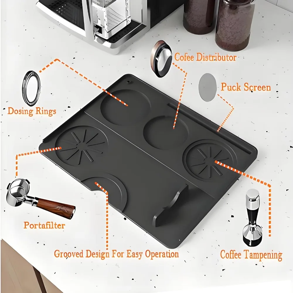 Kaffee-Manipulationsmatte, Silikon-Siebträgermatte für – Bild 4