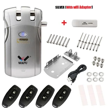433 MHz Wafu Smart Lock Sicherheit Drahtlose WIFI BT Tuya Intelligente Fernbedienung Elektronische Tür