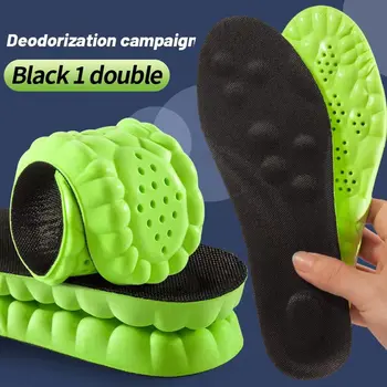 4D Sport-Einlegesohle, superweiche Schuhe, Sohlenpolster für Füße, Stoßdämpfung, Körbe, Schuhsohle