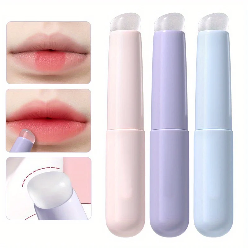 Silikon-Lippenbürste mit ABS-Kunststoffgriff, tragbarer