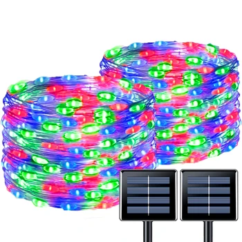 Solar-Lichterkette für den Außenbereich, wasserdicht, LED, für den Außenbereich, 8 Modi