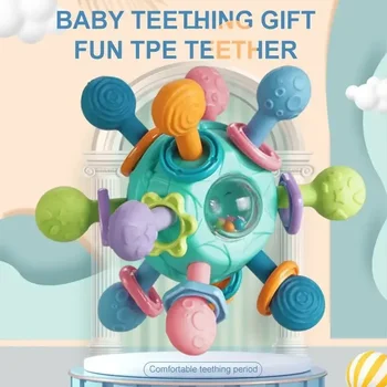 Babyspielzeug, 0,12 Monate, rotierender Rasselball, Greifaktivität, Baby-Entwicklungsspielzeug