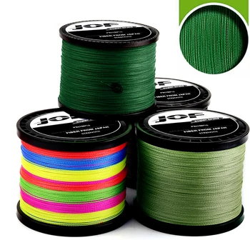 JOF 4 Stränge Geflochtene Angelschnur Multifilament 300 M 500 M 1000 M Karpfen Angeln Japanische Geflochtene