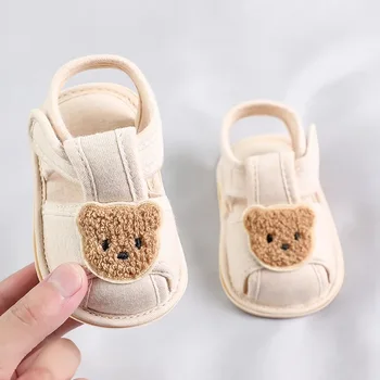 Niedliche Bären-Sandalen mit weicher Sohle, bequeme Sandalen für Säuglinge und Kleinkinder, Baotou