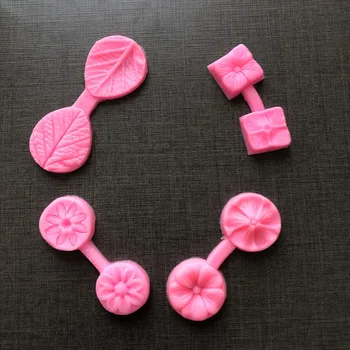 Blatt Blume geprägte Drucke gefrorene Fondant Silikon Schokolade Handwerk Formen Kuchen Desserts dekorative