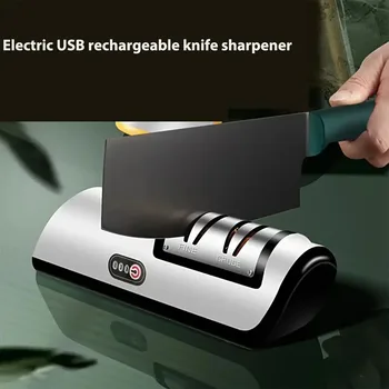 Elektrischer Küchenmesserschärfer Multifunktional Automatisch Professionell 4-Gang Elektrischer Messerschärfer