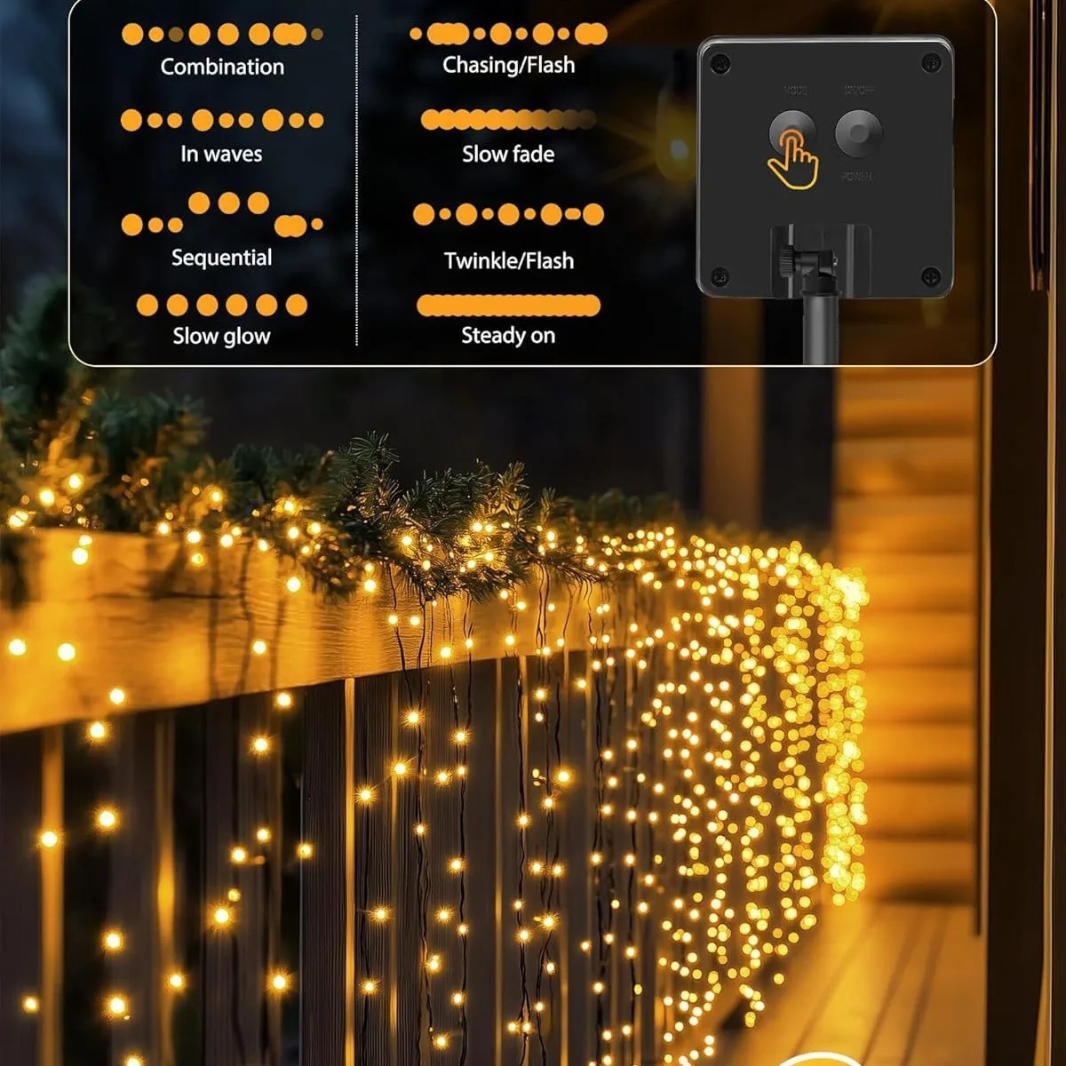 Solar-LED-Lichterkette für den Außenbereich – Bild 3