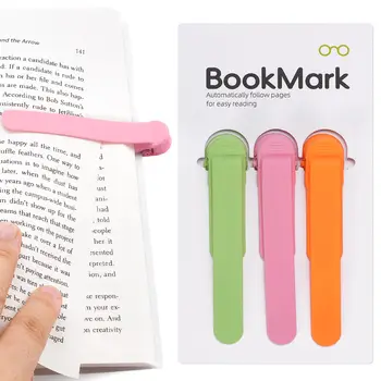Automatisches Lesezeichen, Silikon-Lesezeichen, farbenfrohes Lesezeichen, ideales Geschenk für Buchliebhaber
