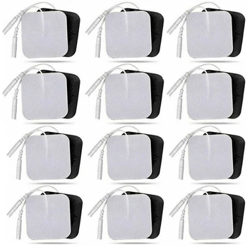 100P/50P 4x4cm Muskelstimulator Elektrodenpads Vliesstoff Selbstklebende Ersatzpads für Tens Digital Machine