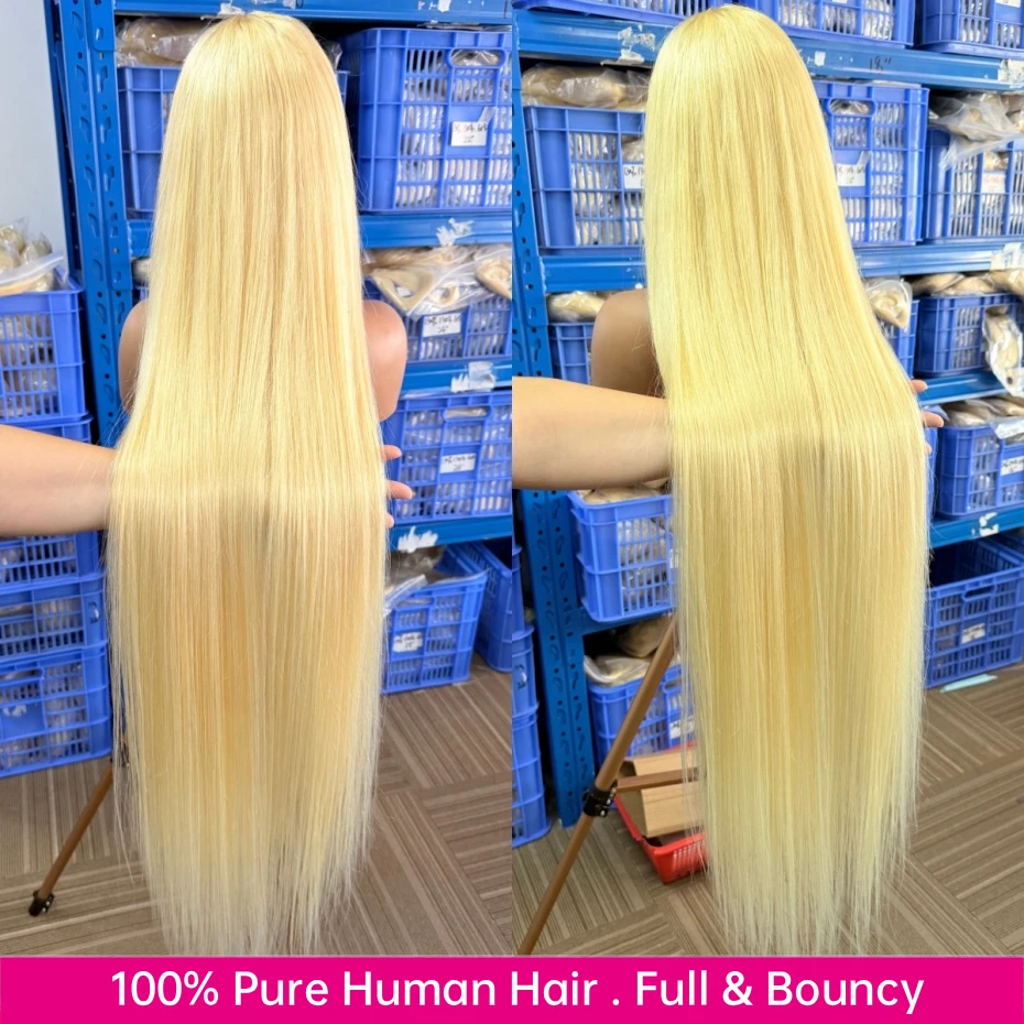 613 Echthaar-Perücken 100% Echthaar Full Lace Wig – Bild 3
