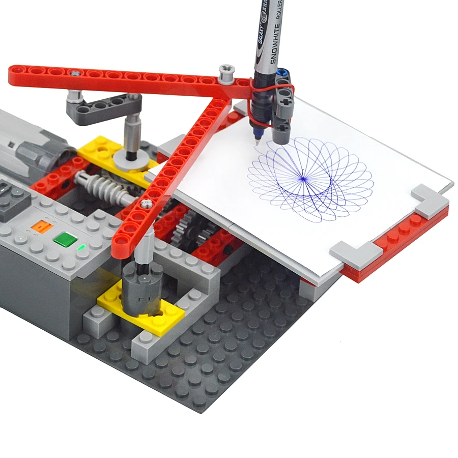 Moc 5110 Plotter Elektromotor Ziegel Zeichen maschine Modell – Bild 5