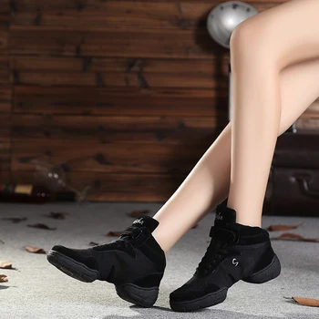 Tanzschuhe für Damen, Jazz-Schuhe, Mädchen, Sport, Damen-Turnschuhe, weiche Laufsohle, atmungsaktiv, moderner