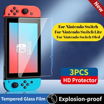 HD-Schutz aus gehärtetem Glas, kompatibel mit Nintendo Switch OLED-Hartschutzfolie für Switch